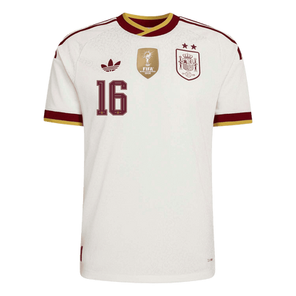 [Champion Edition] Spanien Udebanetrøje VM 2026 – RODRIGO #16 [Spillerversion]