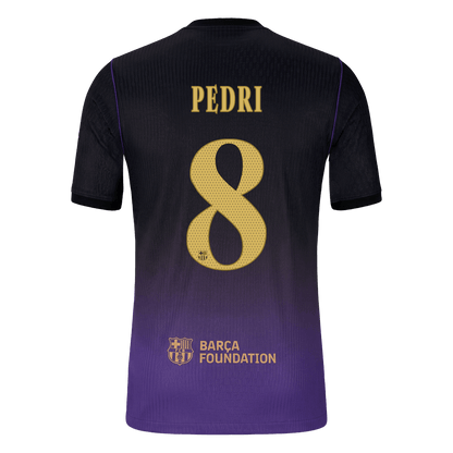 Barcelona Udebanetrøje 2026/27 – PEDRI #8 – UCL [Spillerversion]