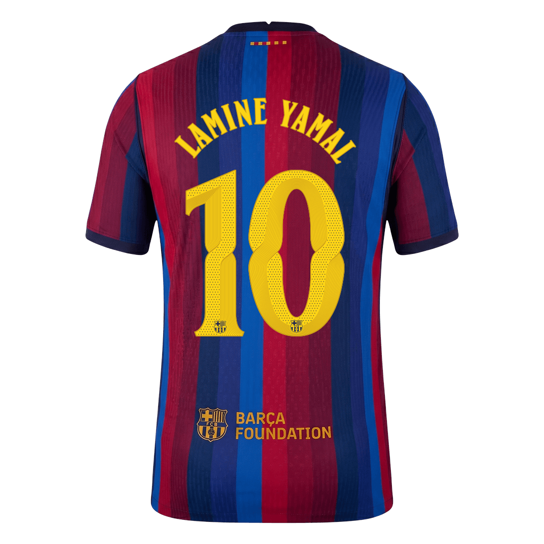 Barcelona Hjemmebanetrøje 2026/27 – LAMINE YAMAL #10 – UCL [Spillerversion]