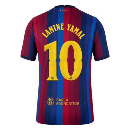 Barcelona Hjemmebanetrøje 2026/27 – LAMINE YAMAL #10 – UCL [Spillerversion]
