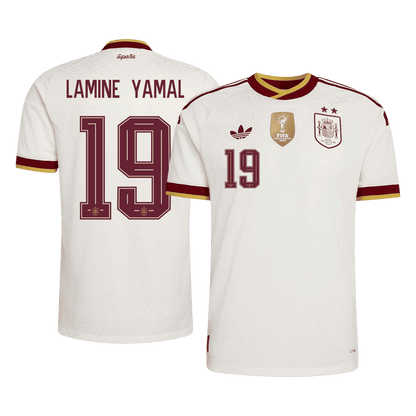 [Champion Edition] Spanien Udebanetrøje VM 2026 – LAMINE YAMAL #19 [Spillerversion]