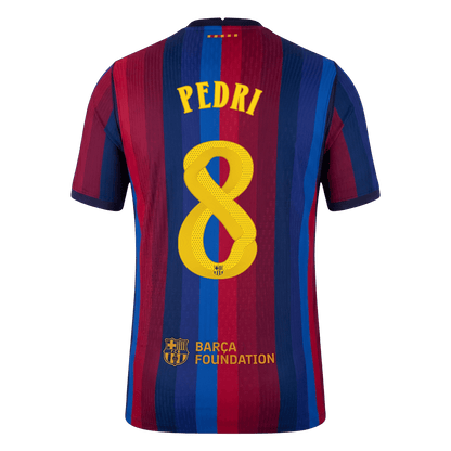 Barcelona Hjemmebanetrøje 2026/27 – PEDRI #8 – UCL [Spillerversion]