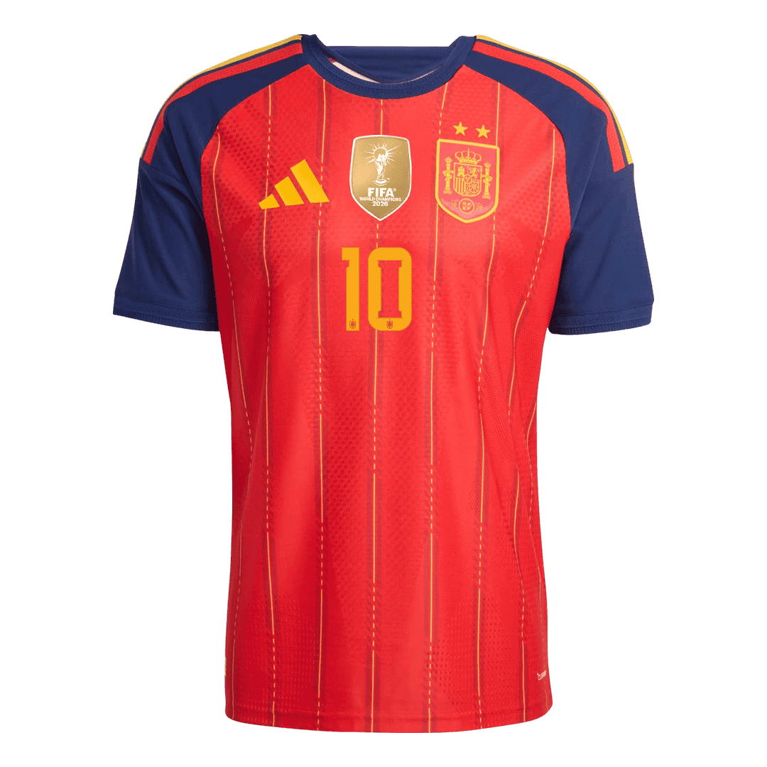 [Champion Edition] Spanien Hjemmebanetrøje VM 2026 – OLMO #10 [Spillerversion]