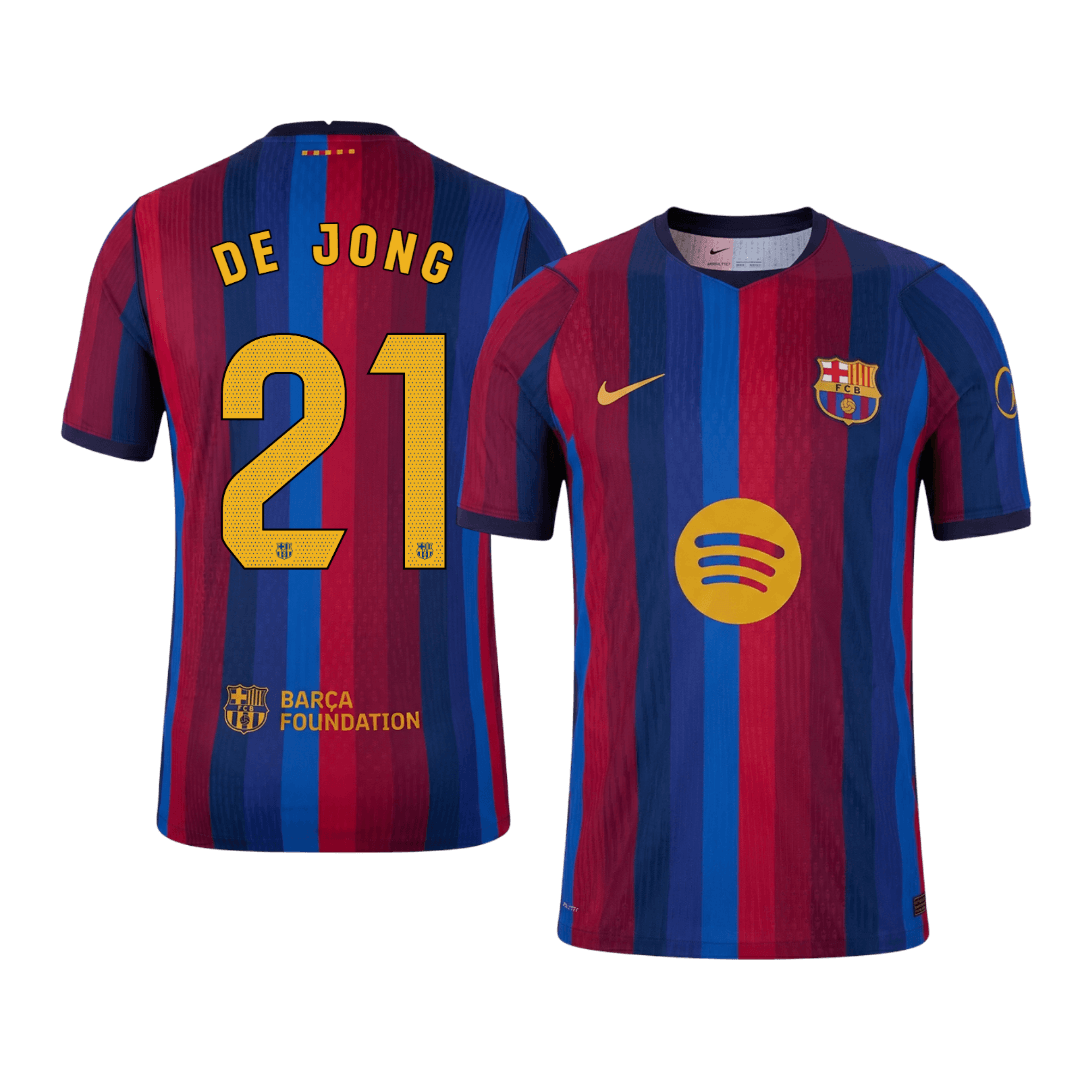 Barcelona Hjemmebanetrøje 2026/27 – DE JONG #21 [Spillerversion]
