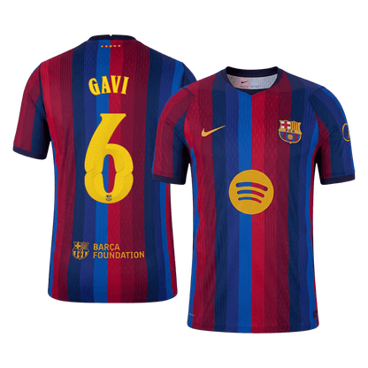 Barcelona Hjemmebanetrøje 2026/27 – GAVI #6 – UCL [Spillerversion]