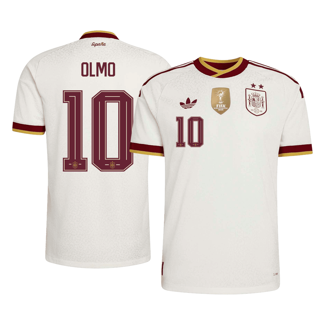 [Champion Edition] Spanien Udebanetrøje VM 2026 – OLMO #10 [Spillerversion]