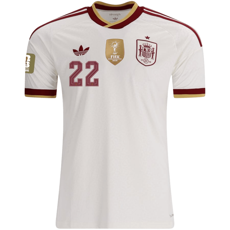 [Champion Edition] Spanien Udebanetrøje VM 2026 – CUBARSÍ #22