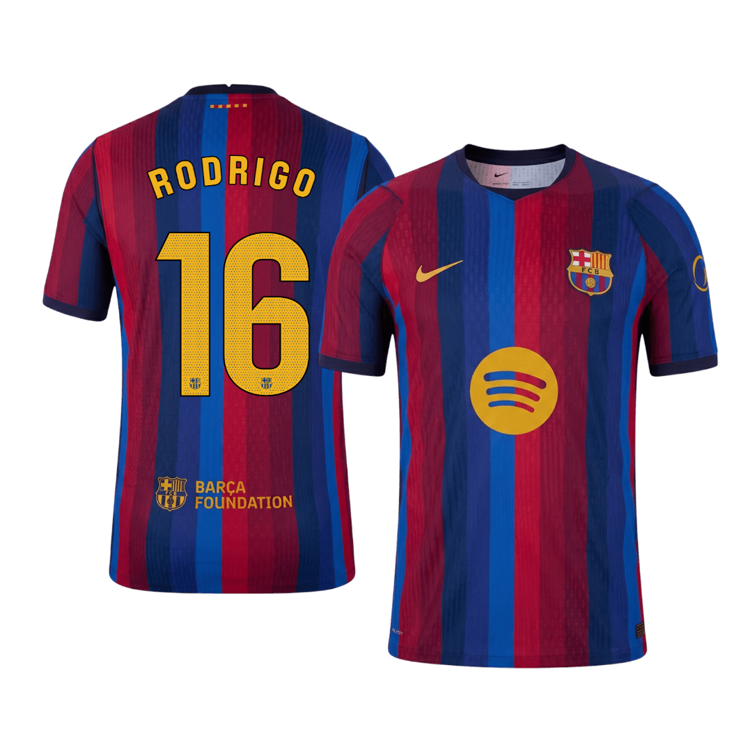 Barcelona Hjemmebanetrøje 2026/27 – RODRIGO #16 [Spillerversion]