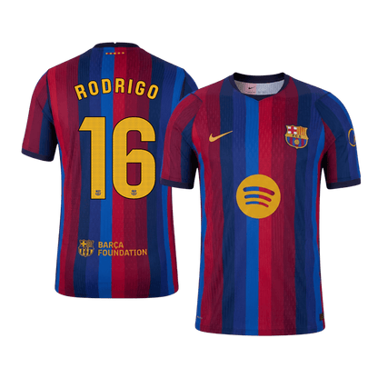 Barcelona Hjemmebanetrøje 2026/27 – RODRIGO #16 [Spillerversion]