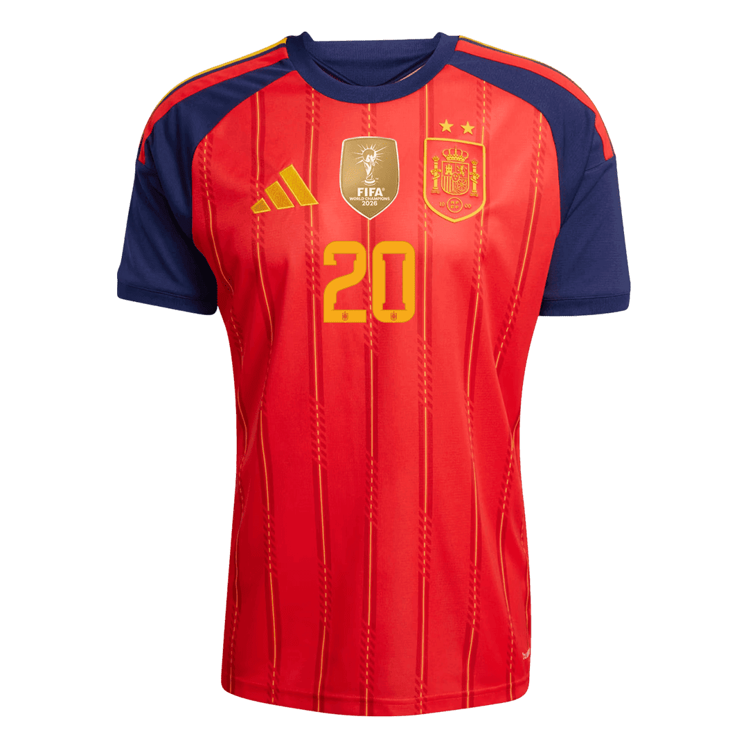 [Champion Edition] Spanien Hjemmebanetrøje VM 2026 – PEDRI #20
