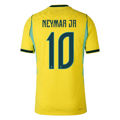 Brazil World Cup Hjemmebanetrøje Spillerversion 2026 NEYMAR JR #10