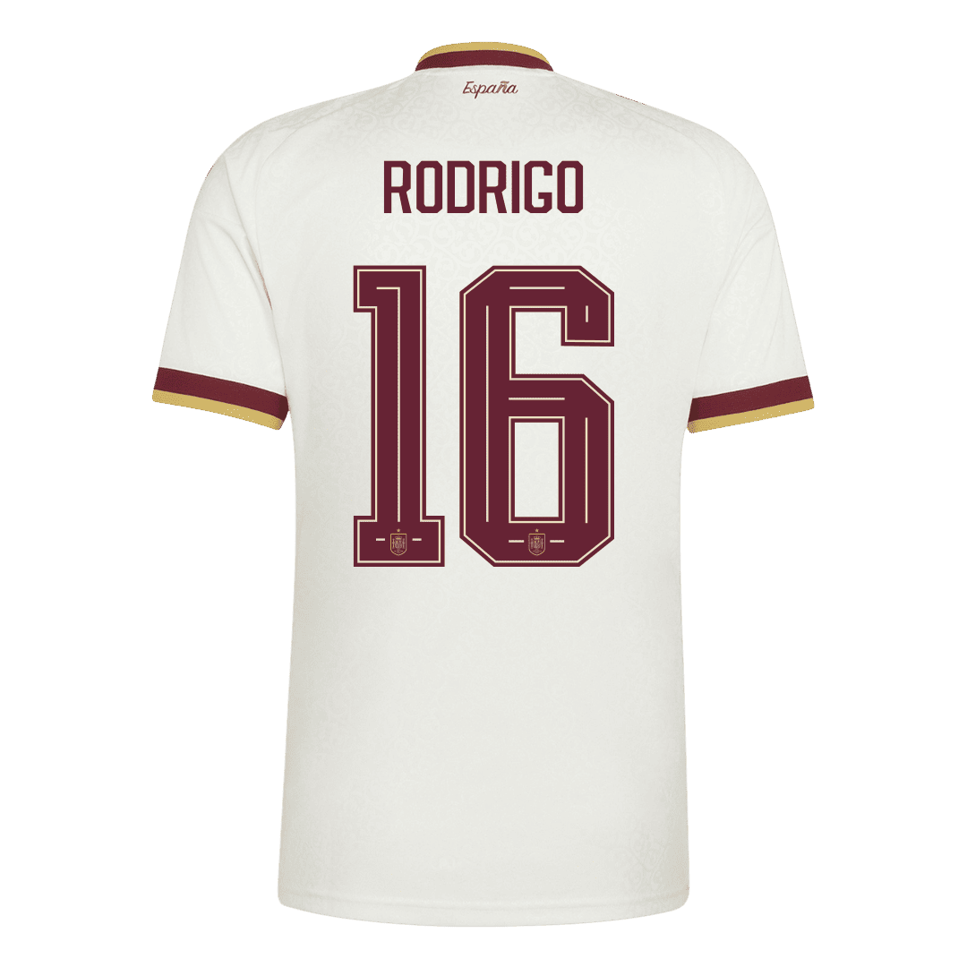 [Champion Edition] Spanien Udebanetrøje VM 2026 – RODRIGO #16