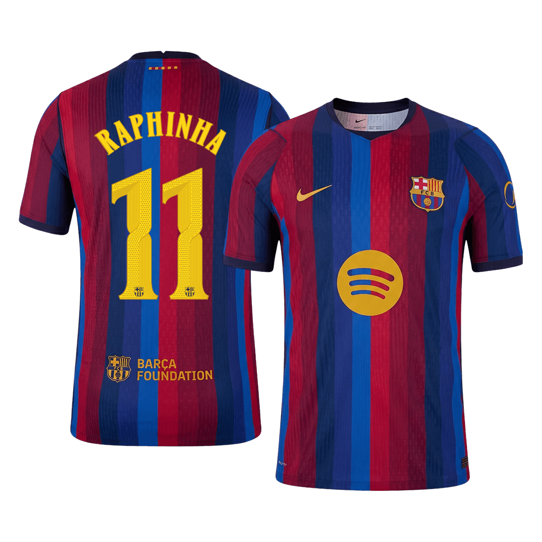 Barcelona Hjemmebanetrøje 2026/27 – RAPHINHA #11 – UCL [Spillerversion]
