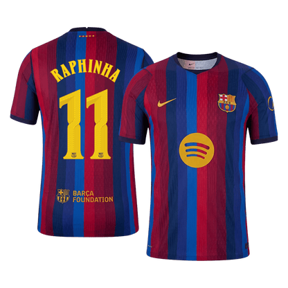 Barcelona Hjemmebanetrøje 2026/27 – RAPHINHA #11 – UCL [Spillerversion]